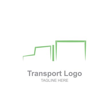 Basit bir nakliye kamyonu logo