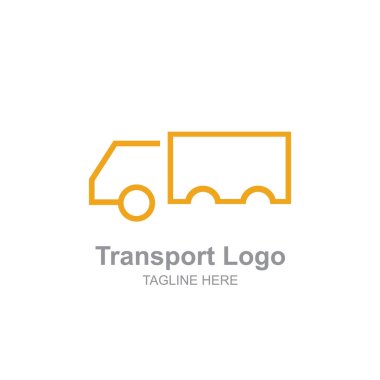 Basit bir nakliye kamyonu logo