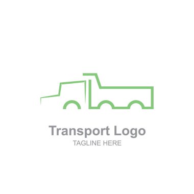 Basit bir nakliye kamyonu logo