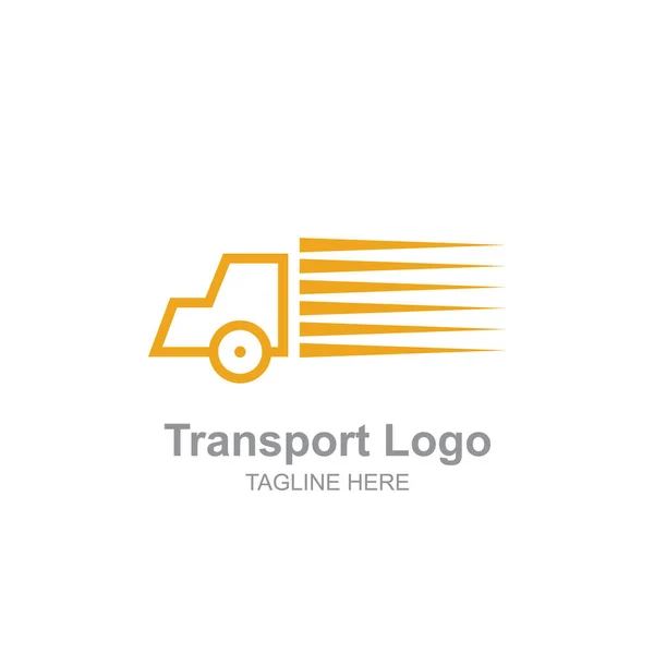 简单的运输卡车标志 — 图库矢量图片