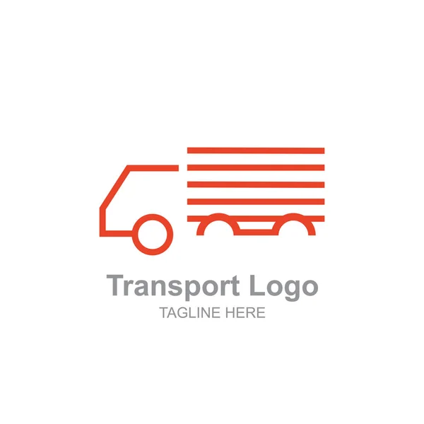 Logotipo Caminhão Transporte Simples — Vetor de Stock