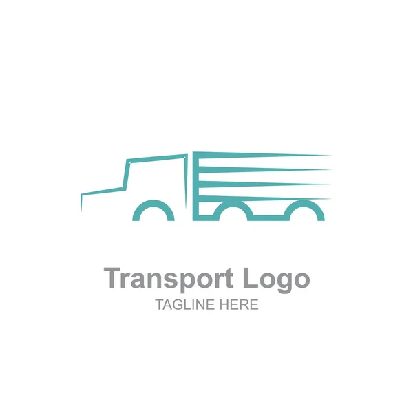 Semplice Logo Camion Trasporti — Vettoriale Stock