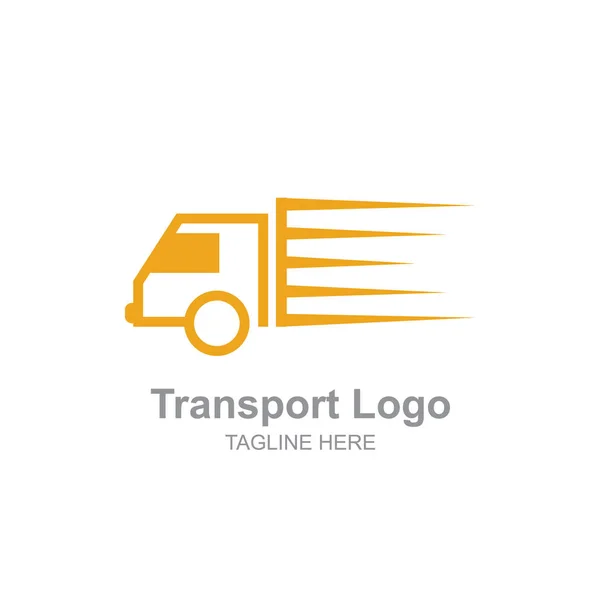 Semplice Logo Camion Trasporti — Vettoriale Stock