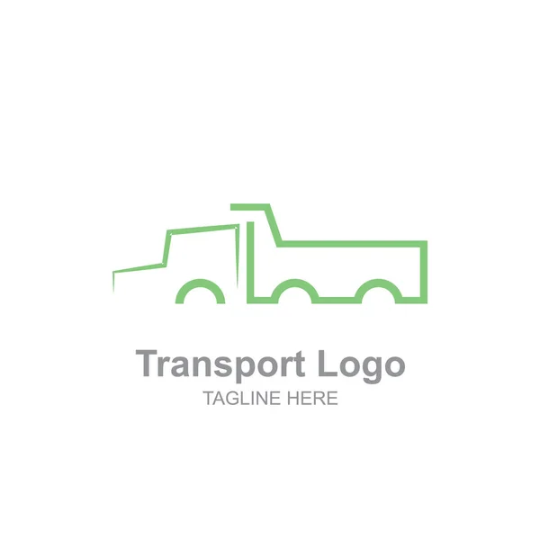 Semplice Logo Camion Trasporti — Vettoriale Stock