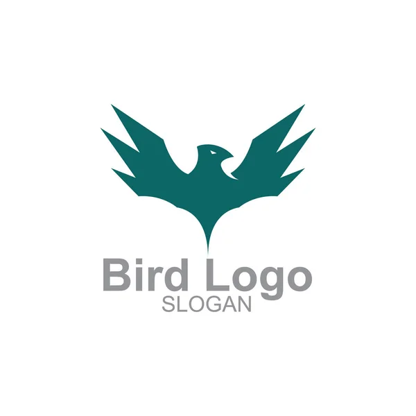 Logo Ilustración Pájaro Minimalista — Vector de stock