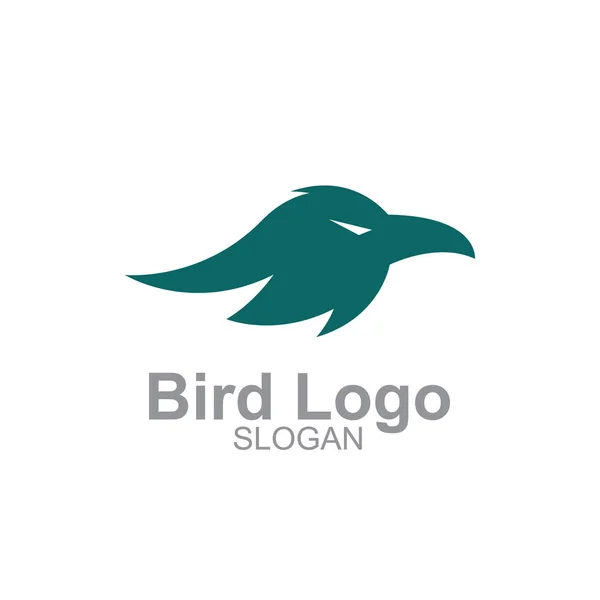 Logo Ilustración Pájaro Minimalista — Vector de stock