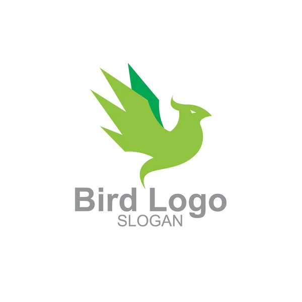 Logo Ilustración Pájaro Minimalista — Vector de stock