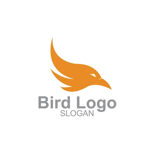 Logo Ilustración Pájaro Minimalista — Vector de stock