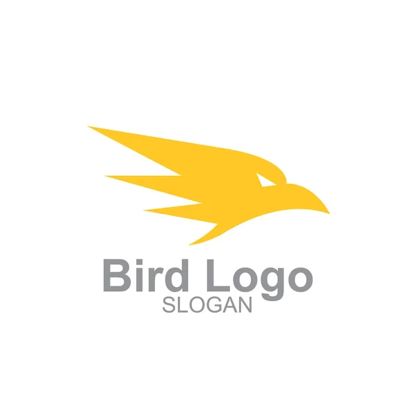 Logo Ilustración Pájaro Minimalista — Vector de stock