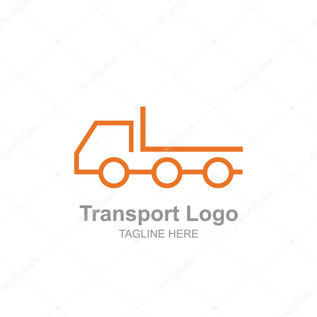 Simple Transportation truck logo