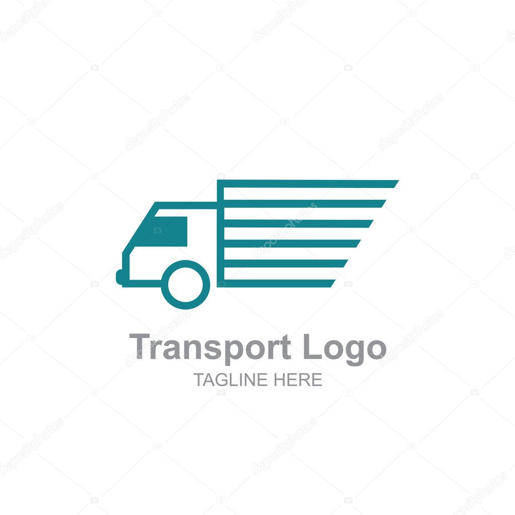 Simple Transportation truck logo