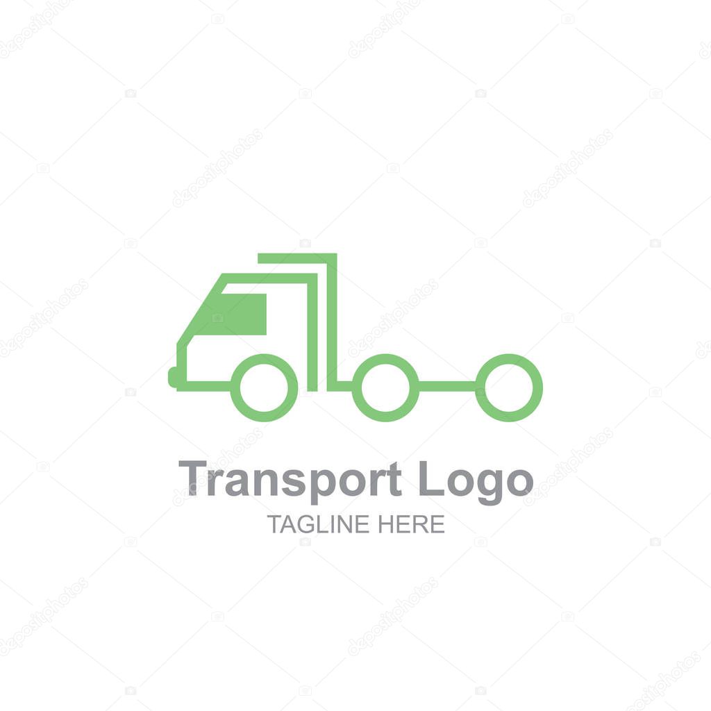 Simple Transportation truck logo