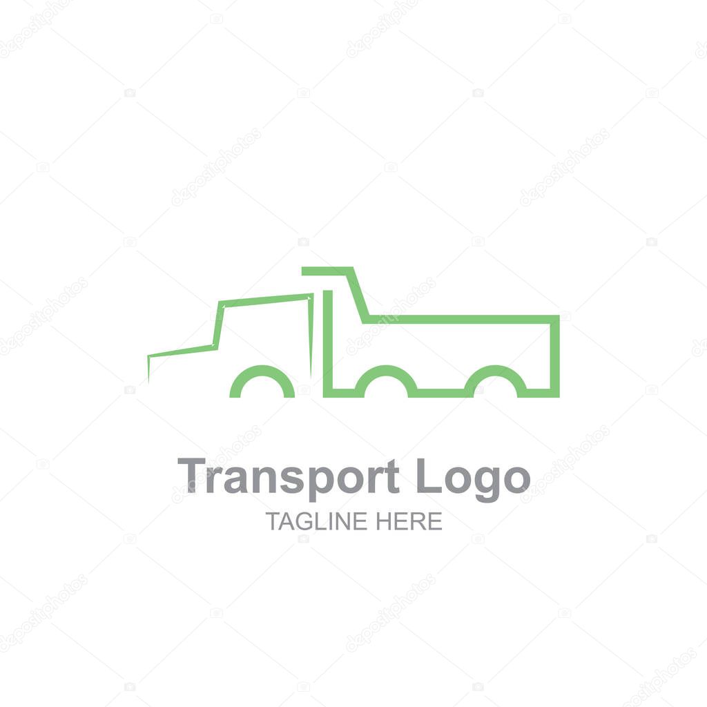 Simple Transportation truck logo
