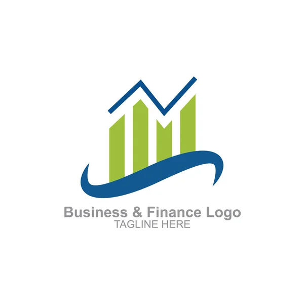 Logo Commerciale Finanziario — Vettoriale Stock