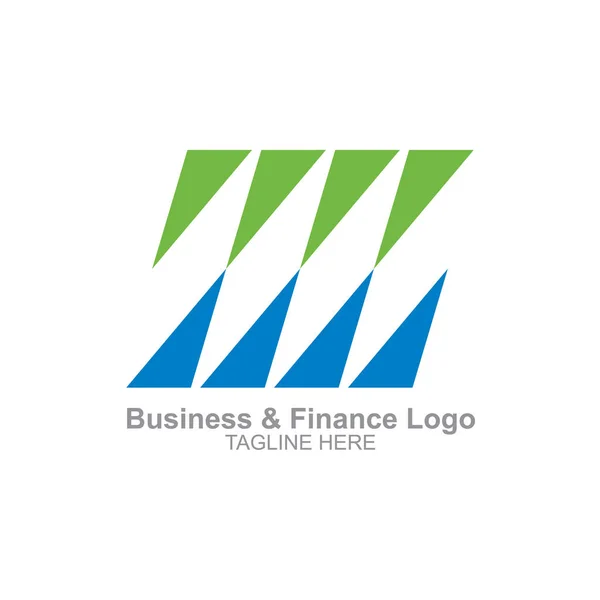 Logotipo Negocios Finanzas — Vector de stock