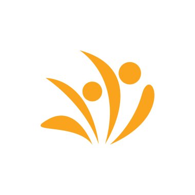 Mutlu sevimli insanlar illüstrasyon