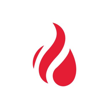 Soyut yangın öğesi simgesi 