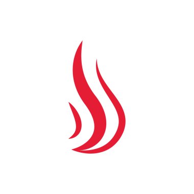 Soyut yangın öğesi simgesi 