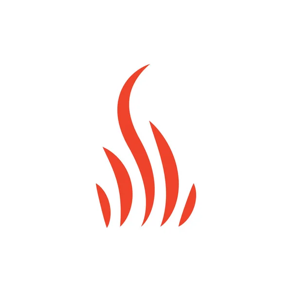 Icono Elemento Fuego Abstracto — Vector de stock