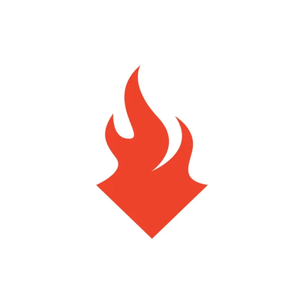 Icono Elemento Fuego Abstracto — Vector de stock