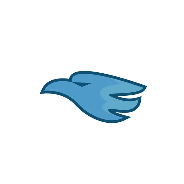 Sauvage Tête Aigle Symbole Prédateur — Image vectorielle