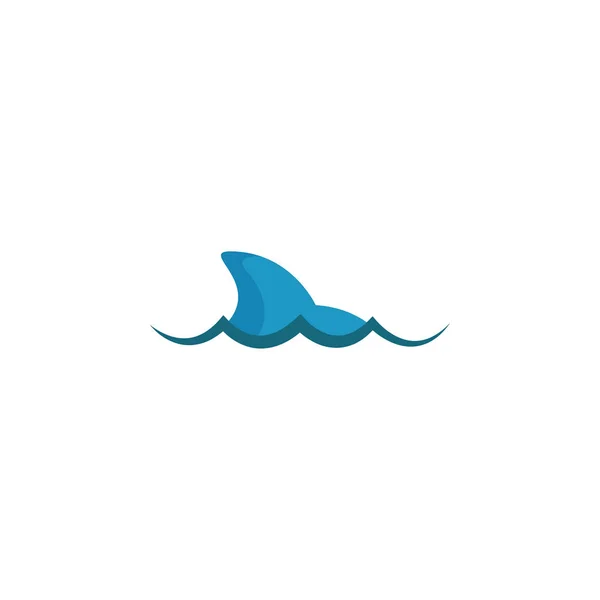 Hunter Icono Tiburón Azul — Vector de stock