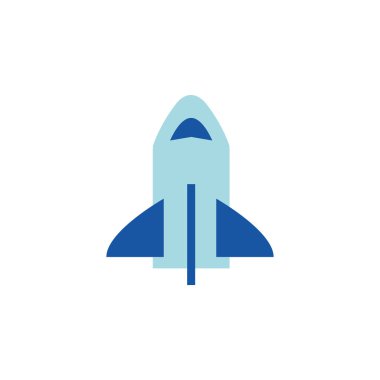 Çizgi film roket astronot simgesi