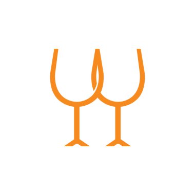 şarap cam vektör simgesi