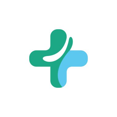 Modern hastane vektör simgesi