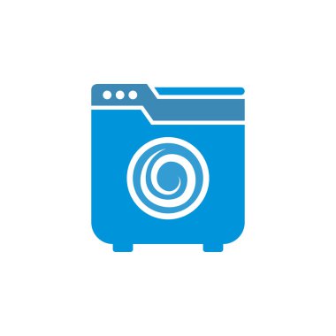 Temiz Bakımı Çamaşırhane illüstrasyon