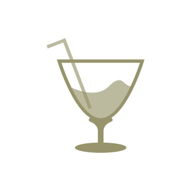 Kokteyl cam çubuğu simgesi