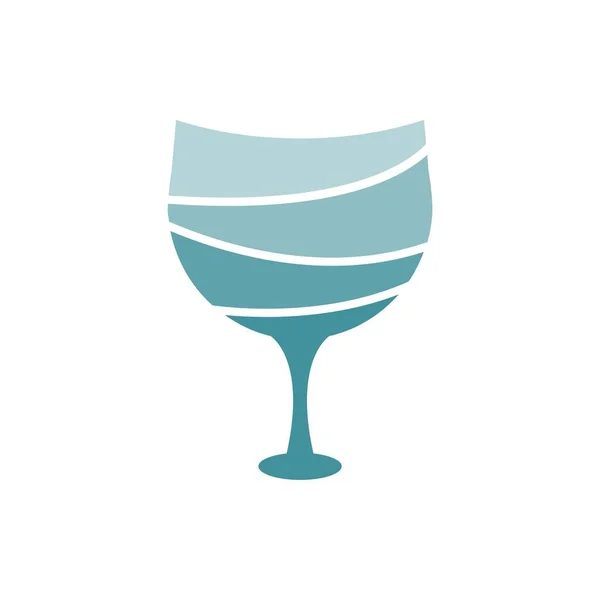 Het Pictogram Van Cocktailglas — Stockvector