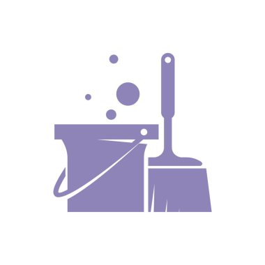 Temizlik hizmeti vektör simgesi