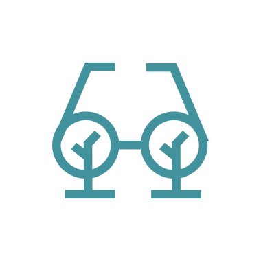 Gözlük stil vektör simgesi