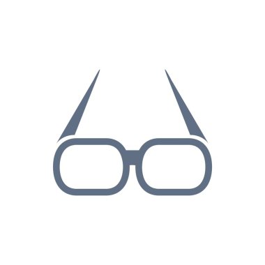 Gözlük stil vektör simgesi