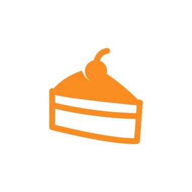 Fırın çöl kek vektör simgesi