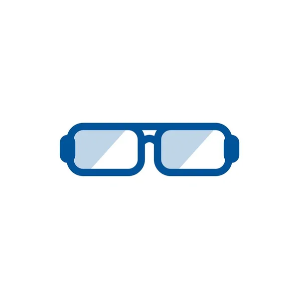 Gafas Estilo Vector Icono — Vector de stock