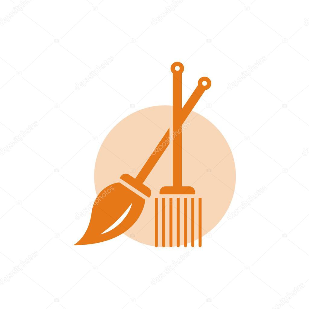 Cleaning service vector icon