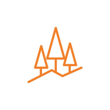 Doğa çam ağacı illüstrasyon