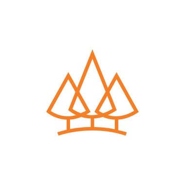 Doğa çam ağacı illüstrasyon