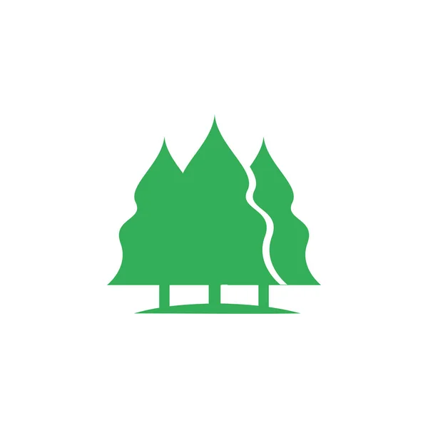 Nature Pine Tree Illustration — Stock Vector