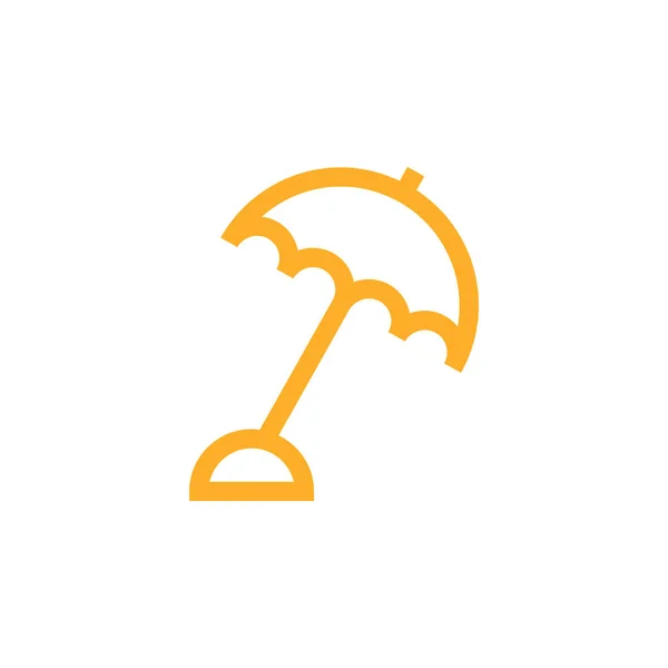 Simple Accessory Umbrella Vector — Stock Vector