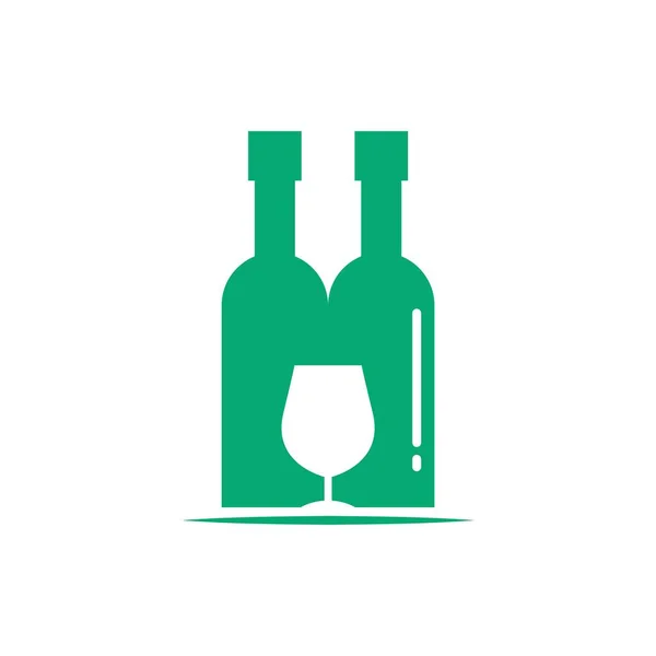 Векторная Икона Бутылки Вина — стоковый вектор