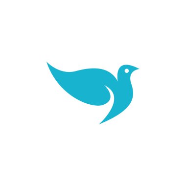 Minimalist kuş logosu hayvan