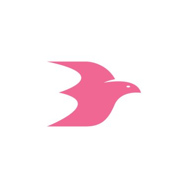 Minimalist kuş logosu hayvan