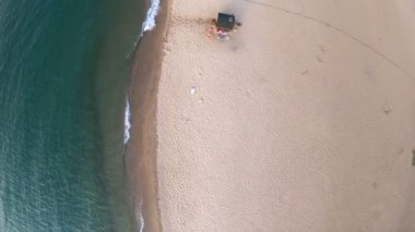 Baikal Gölü kıyısında hamam havadan görünümü