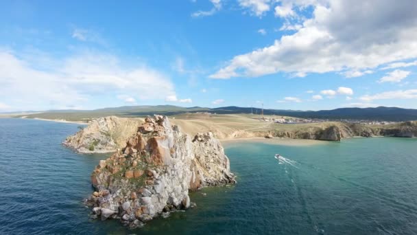 Lago Cape Burkhan Baikal — Vídeo de Stock