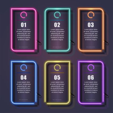 Neon parlayan banner tasarımı