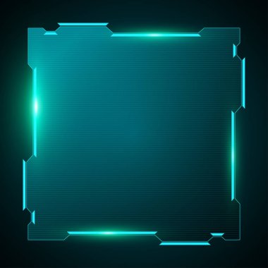 parlayan ışık altıgen afiş vektör çizim