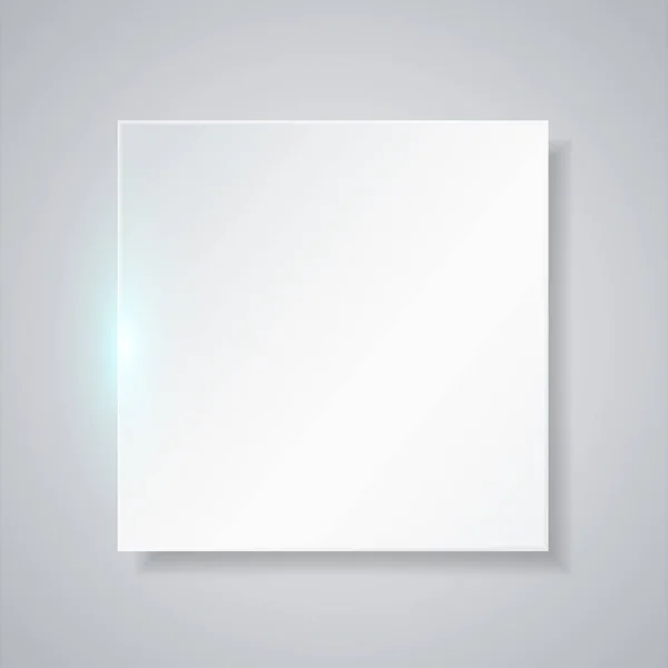 正方形白色横幅设计 — 图库矢量图片